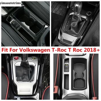 Централна панел за превключване на предавките, Държач за чаша за вода, Рамка и Капачка, Довършителни работи, интериорни Аксесоари за Volkswagen T-Roc T Roc 2018 г. - 2023