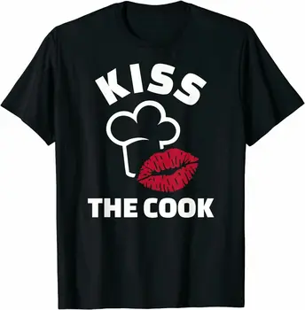 Kiss for The Cook - Забавна тениска за любителите на готвенето