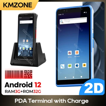 Android 12 PDA Скенер С Голям Сензорен Екран Ръчен Терминал Honeywell 1D 2D Сканиране на бар-код 4G Мрежа NFC Събиране на Данни 3 GB + 32 GB