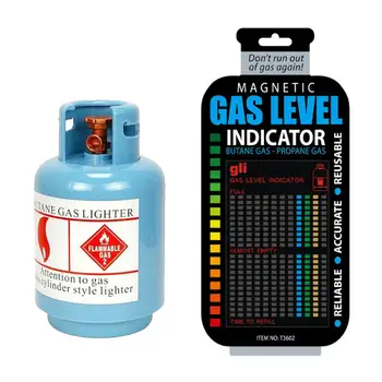 Магнитен инструмент за газови бутилки Индикатор за нивото на гориво в резервоара бензин, Пропан-Бутан LPG Магнитен сензор за измерване на температурата в бутилка
