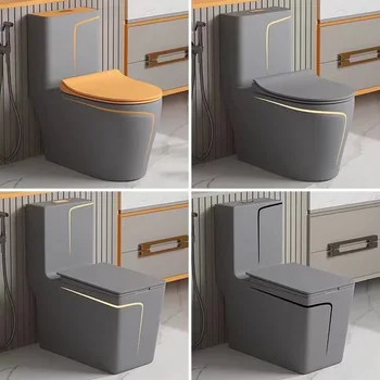 Оранжев Домакински Личен Сифон за тоалетна, Цветна керамика, сив Дезодорант за баня, седалка за тоалетна