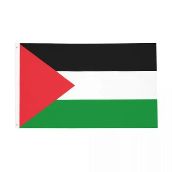 Флаг на Палестина Вътрешен и външен банер от полиестер, палестинската украса Газове, трайни знамена размер 60X90 90x150 см, Нов продукт