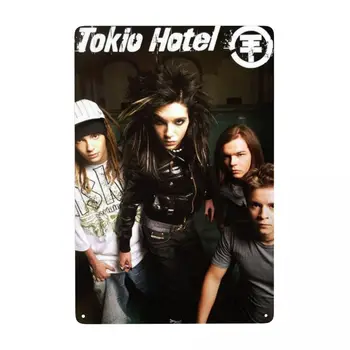 Обичай Токио хотели Музика е Рок-група Метална табела Тенекеджия Декоративни Надписи плака Офис Магазин Кръчми Клуб Мъж, Пещера Бар Декор на стените на Изкуството