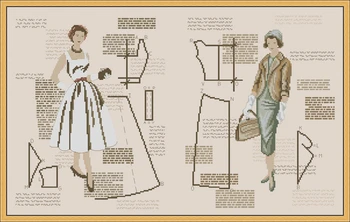 Женствена рокля, комплект за бродерия на кръстат бод със собствените си ръце, комплекти за бродерия на кръстат бод, орнаменти за изготвяне на кръстат бод за домашно забавление