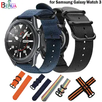 цветни меки Найлонов Ремък За Спортни часа 22 ММ За Samsung Galaxy Watch 3 45 мм smart WristStrap гривна Гривна каишка