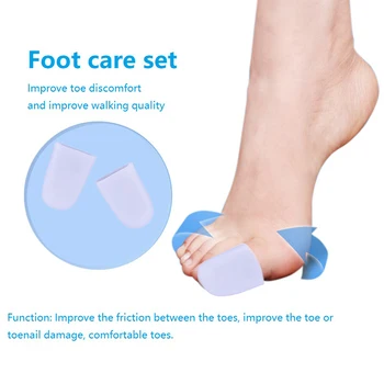 2 елемента Силиконов протектор за пръстите на ръцете и краката, защита от болки в краката, стелка за грижа за краката