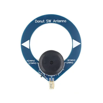 Къси вълни Антени SW Mini Loop Antenna 4 Mhz-24 Mhz Малка Петлевая Антена за Приемника HFDY Malahiteam DSP1 DSP2