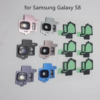 за Samsung Galaxy S8/S8 Plus G950 G955 Задната Камера със Стъклен Капак на Обектива с Рамка Притежателя Смяна Ремонт, Резервни Части