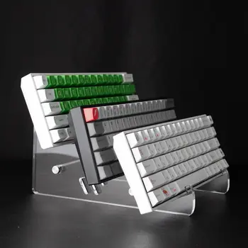 Naxilai дребно прозрачна акрилна поставка за клавиатура Прозрачен Ослепителна цвят тенис на тава с повишен наклон поставка за компютърна клавиатура