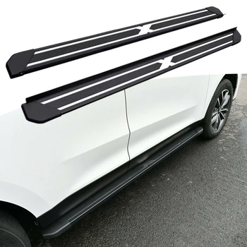 Подходящ за -Acura-MDX 2014-2021 2 елемента лява дясна степенка, странични стъпала, летва на nerf, педала на колата, странични стълба, страничен планк