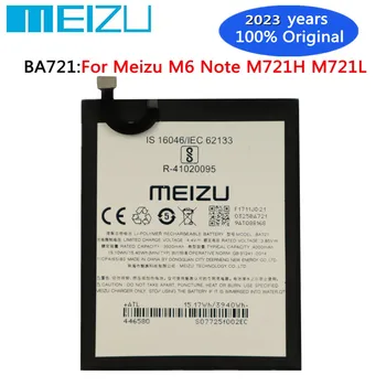 2023 Година 100% Оригинална Батерия BA721 4000Ah За Meizu M6 Note Note6 M721H M721L M721Q Батерия за Мобилен Телефон Батерии В наличност