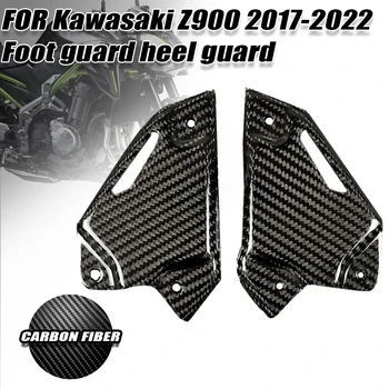 За Kawasaki Z900 2017 2018 2019 2020 2021 2022 100% Естествена Въглеродни Влакна Защита За Краката Защита на Петата Обтекател, Аксесоари За мотоциклети