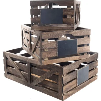 Дървени кутии премиум-клас за показване, дървени кутии за бродерия, кошници за съхранение, централните елементи за дома, интериор на баня в селски стил