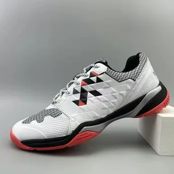 Професионална тенис обувки за мъже и жени, нескользящая обувки за бадминтон двойки, висококачествени обувки за корт за помещения, мъжки тренировочная обувки за бадминтон