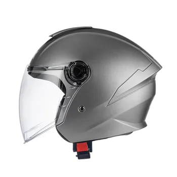 Мотошлемы Four Seasons Racing Half Helmets Каска-вафен Безопасността на каране на мотоциклет Защита от слънцето Зимата на топло каска Capacete Мото
