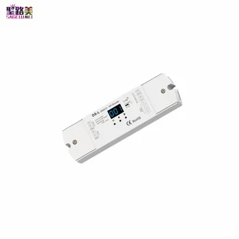 DC5V-24V DMX512-SPI Декодер (с RF) DS-L DC12V TTL Контролер За RGB Цифрови IC WS2811 WS2812 WS2801 Пиксельный Полосовой Лампа