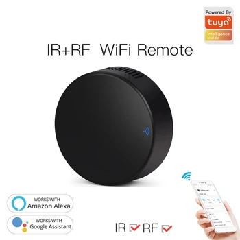 Sasha Smart WiFi IR RF дистанционно управление на Универсален за умен домашен телевизор Контролер климатика Работи с Алекса Home