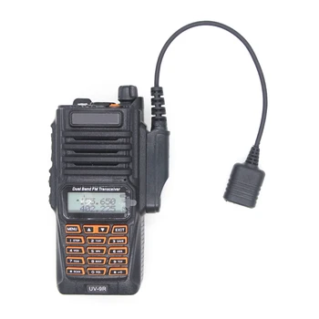 Кабел-адаптер за водоустойчив UV-9R Плюс UV-XR до 2-номера за контакт микрофон слушалки за преносими радиостанции UV-82 UV-S9