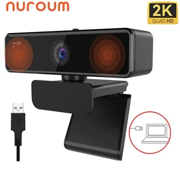 Уеб Камера Nuroum V11 1080P Full HD Уеб-Камера С Микрофон USB-Включете Уеб Камера За КОМПЮТЪР, Лаптоп, Настолен Увеличение Мини Камера Skype