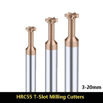 BEYOND HRC55 T-образен накрайник fresa с покритие от силициев карбид, крайните фрези с ЦПУ, обработващ център от 3 мм-20 мм 1бр