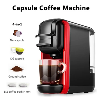 Капсульная Еспресо-машина Офис Многофункционален кафе филтър 4 В 1 за домашна бар Магазин млечен чай Кафе машина за приготвяне на кафе лате и капучино