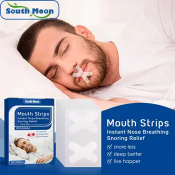 Ленти за сън, нежна лента за устата, за да се подобри дишането през носа По време на нощен сън и силен хъркане 60/90/120 бр.
