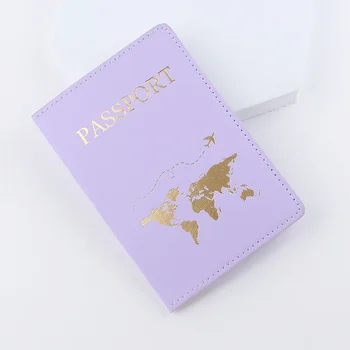 Корици за паспорти от изкуствена кожа, модерен женски Мъжки калъф за паспорт, джоб за пътни карти и идентификация, калъф за кредитни карти, джоб за документи