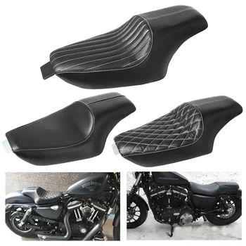 или Harley Sportster XL Iron 883 1200 48 Четиридесет и Осем 2004-2016 Мотоциклет от изкуствена кожа с две седалки за водача отпред и отзад