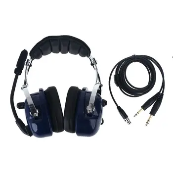 Авиационна слушалки RA200 Air с два конектори Стерео на Моно MP3 Музика