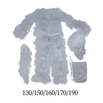 Маскировочный костюм Дишащи Дрехи Gilly Suit Облекло за Лов на Турция в Снежна областта на Хелоуин през Зимата на открито