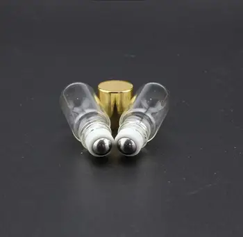 500шт x 3 мл за многократна употреба roll флакон, малък стъклен сачмен флакон, мини-стъклен флакон за употреба в парфюмерията