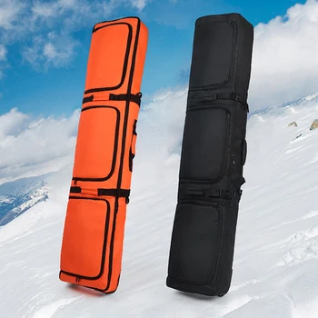 YFASHION Двойна ски чанта за количка, сноубордическая чанта с подплата, на колела, водоустойчив ски чанта за пътуване със самолет 160 x 35 x 20 см