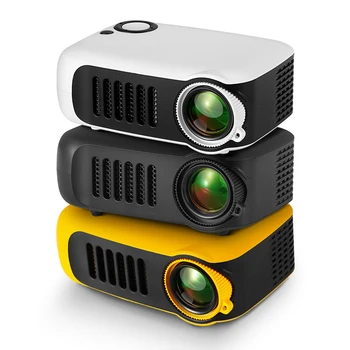МИНИ Проектор, Преносими 3D led видео проектори за Домашно кино Gaming Лазерен проектор Smart TV BOX 1080P, 4K Чрез HD порт A2000