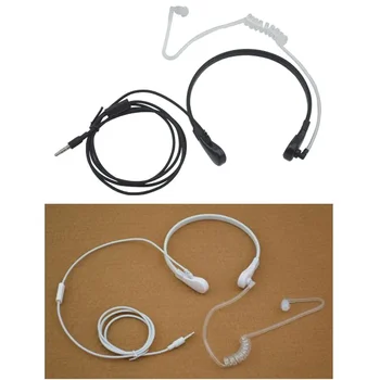 1 бр. слушалки в ушите 3,5 mm за мобилен телефон с управление през гърлото, въздушна тръба, микрофон ПР, слушалки за iPhone Samsung, смартфон Xiaomi