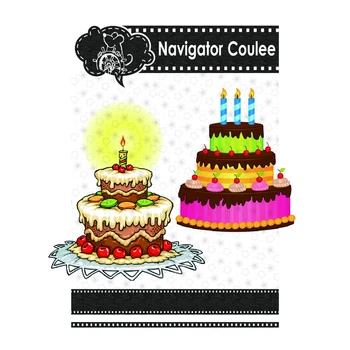 Честит рожден Ден, торта, свещ, поничка, бисквити, десерти, сладолед, нови печати 2021, щамповане на метал, печат, декорация за албума, пощенска картичка 