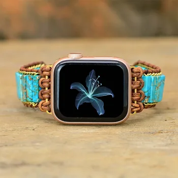 За Apple Watch 8 Каишка, синя гривна-верига, женски, мъжки, за iWatch каишка 38-41 мм, 42-45 мм, каишка за часовник