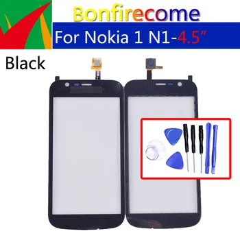 За Nokia 1 N1 Тъчпад дигитайзер, сензор предното стъкло на външния сензорен екран подмяна на 4,5 инча