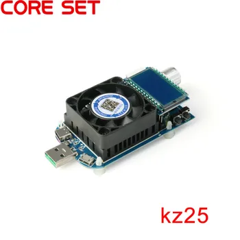 KZ25 25 W USB електронен товарните резистор стареене тестер за батерии за Постоянен ток Тип C QC2.0/3.0 AFC FCP Монитор битова капацитет