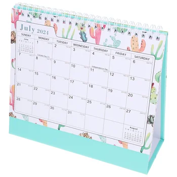 Настолен календар в 2024 година с обратното броене за домашно работния плот, Декоративна украса на офис консумативи