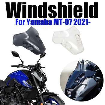 Предното стъкло Дефлектори на предното стъкло Защита от вятър и Аксесоари за мотоциклети Yamaha MT07 MT-07 MT 07 Tracer 2021