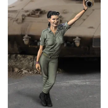 1/35 Набор от Модели Войник От Смола Модерна Военна Тема Жена Израелските Войници GK Моделиране В Разглобено формата и небоядисана Играчки направи си САМ