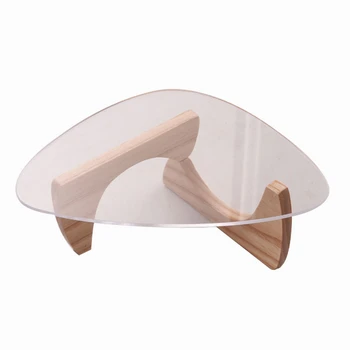 1: 6 Миниатюрни муфа масичка за Чай на маса за торта Десерт мебели Кухненски модел Играчка от пепел
