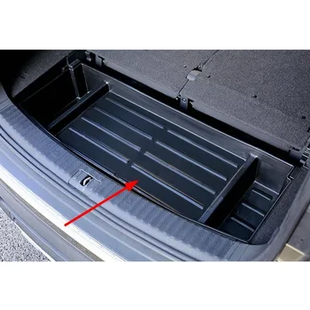 Високо качество за Skoda Kodiaq 2017-2020 седем-местен кутия за съхранение на багажника на колата, кутия за съхранение на резервни гуми, Органайзер за съхранение, оформление на автомобила