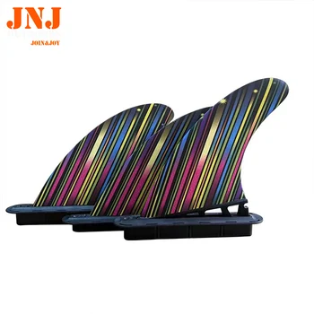JNJ-плавници за дъски за сърф FUTURE, G5 Mf, със средна подруливающим механизъм, направени от стъклени влакна и клетъчни влакна.