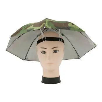 Сгъване на отворен чадър-Шапка на Жените и Мъжете Риболов Двуслойни прическа Слънцето на Къмпинг, Риболов, шапки, Плажни шапки