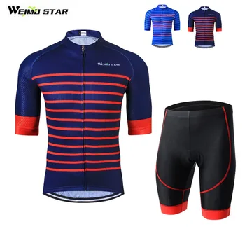 2021 WEIMOSTAR Летни Комплекти велосипеди тениски С гелевой подплата Велосипедни шорти Дишаща велосипедна облекла Трико Ciclismo
