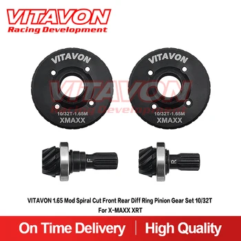 VITAVON 1.65 mod V3 Комплект Шестерен Със спираловиден Нарязани на Преден Дифференцирующего пръстени 10/32 T За X-MAXX XRT