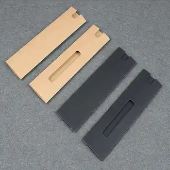 Кутия за писалки 80ШТ опаковъчна хартия под формата на ръкав с един държач за химикалки Картонена калъф за химикалки и Празни калъф за химикалки от крафт-хартия