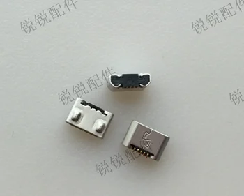 Безплатна доставка за конектор MICRO USB Mack 5 ПЕНСА, задната вилица мобилен телефон, порт за зареждане на данни, гнездового конектор