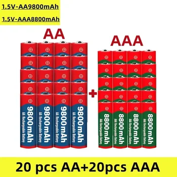 Алкални батерии от 1,5 AA + ААА, 9800 ма и 88-ма, обикновено използвани за мишки, играчки, дистанционни управления и т.н